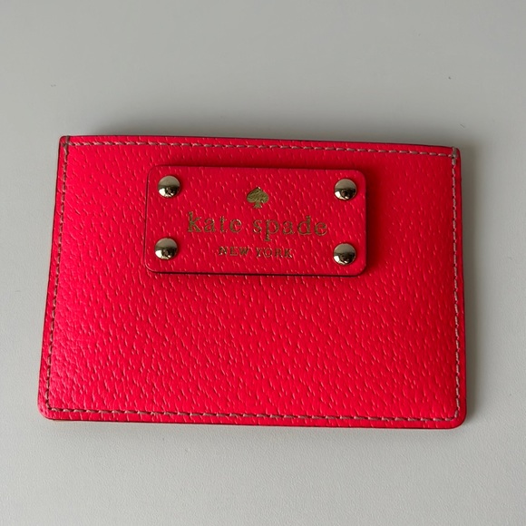 Handbags - EUC Kate Spade hot pink slim card holder